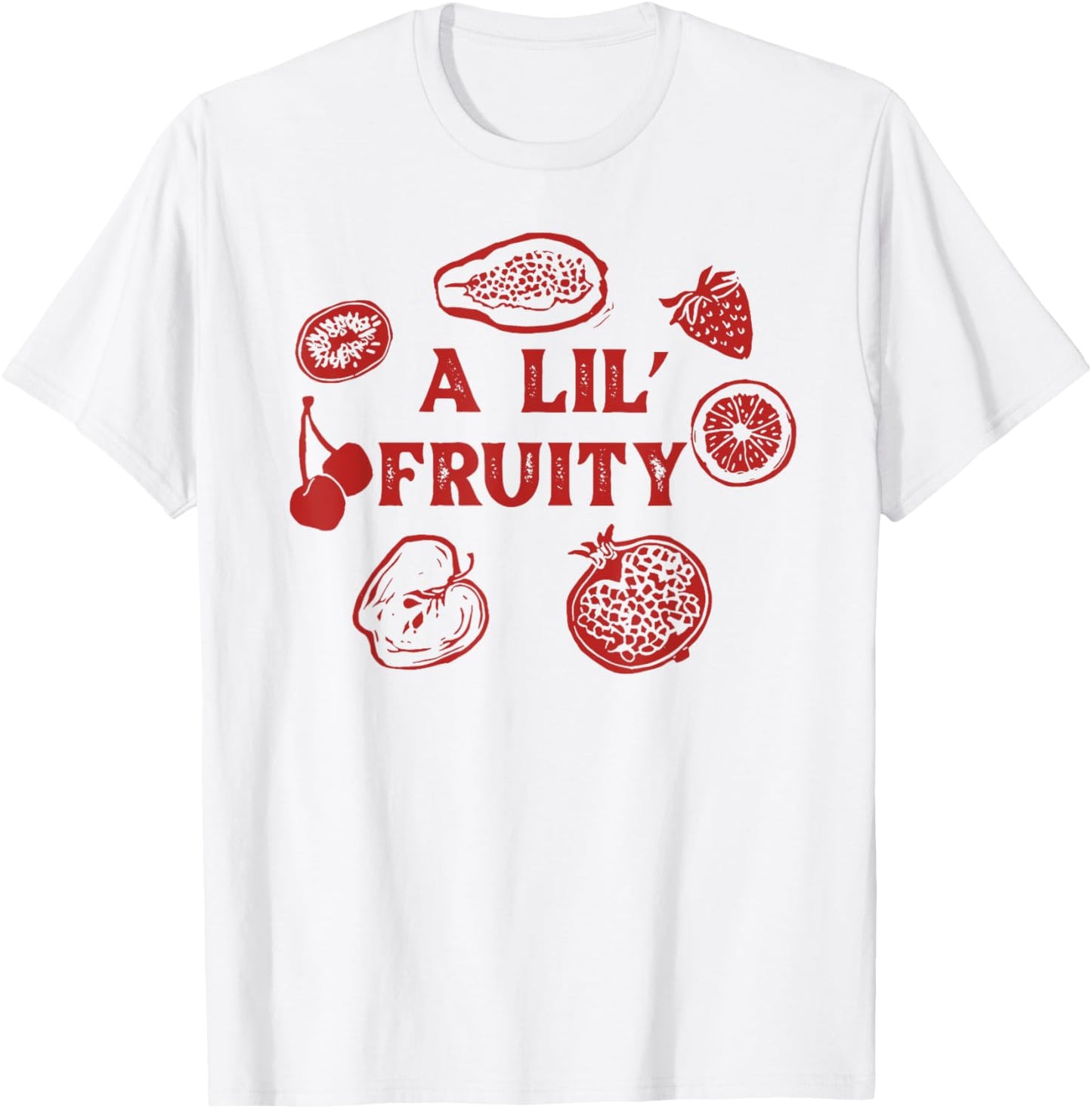 Lil Fruity Retro Style Fruits Lesbian Gay LGBTQ Pride Month T-Shirt