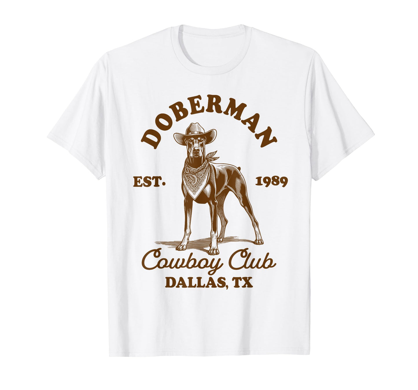 Doberman Lover Doberman Mom Western Doberman Cowboys Club T-Shirt