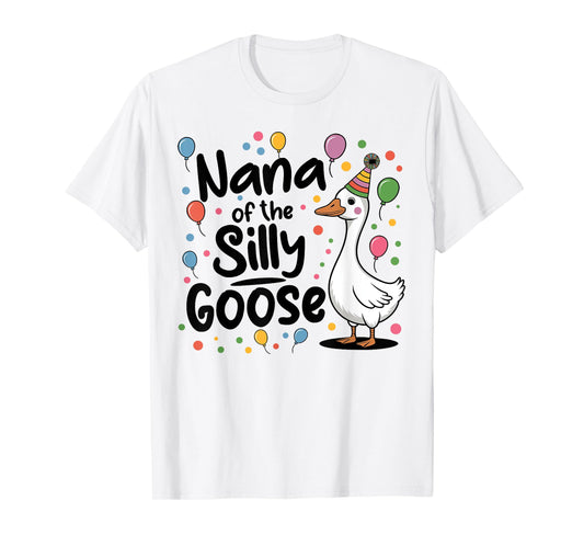Nana Of The Silly Goose 1st First Birthday Family Matching T-Shirt