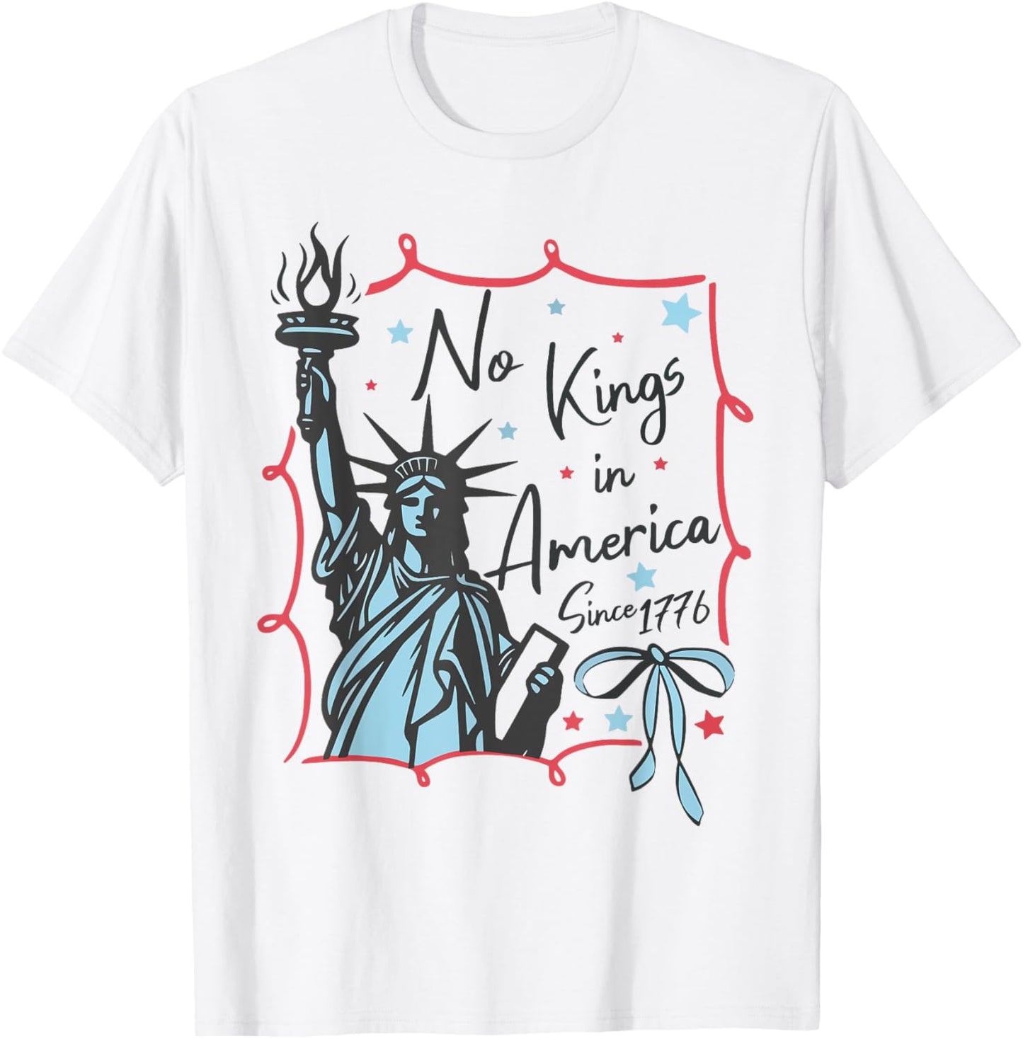 No Kings In America Shirt 4th Of July Men Women T-shirt