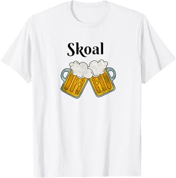 Viking Skoal Tshirt Drinking Toast Cheers Salute T-Shirt