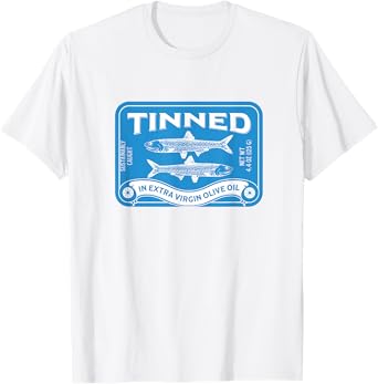 Tinned fish tinned sardines tin fish Y2K Italian summer Men Women T-Shirt