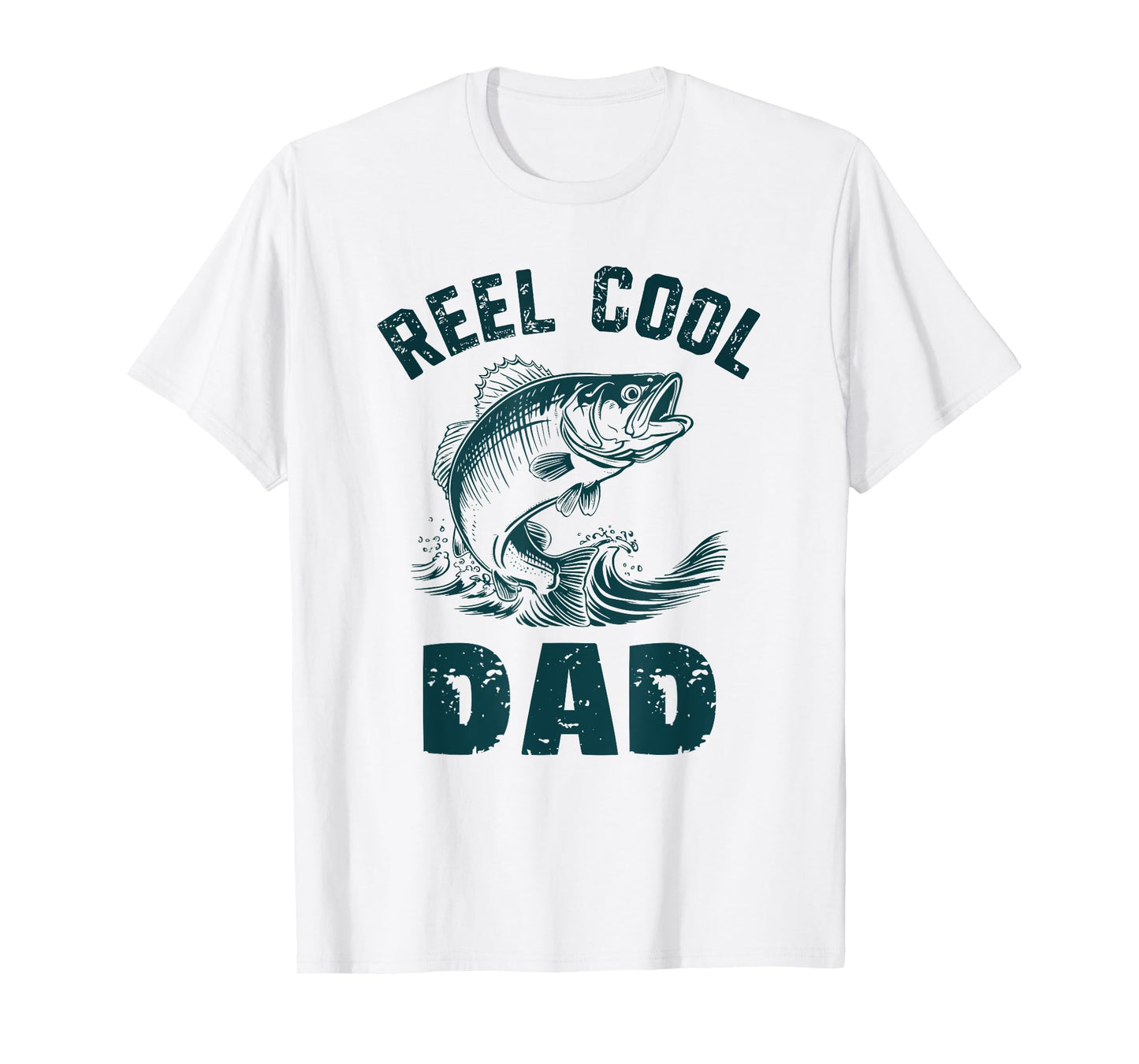 Reel Cool Dad Fishing Grandpa Vintage Style Daddy Father T-Shirt