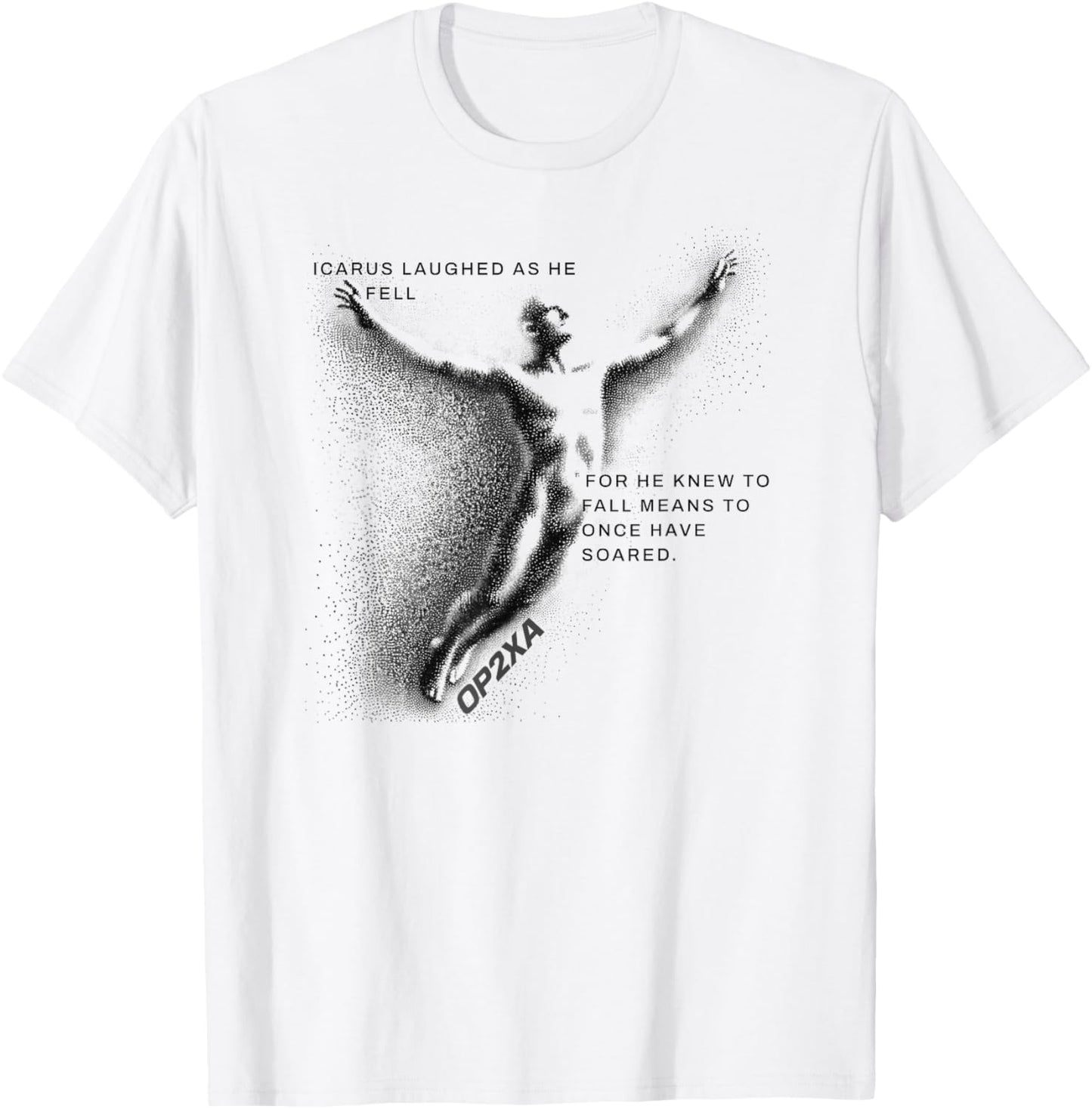 Icarus Fall Wings Greek Men Women Streetwear Graphic Tee T-Shirt