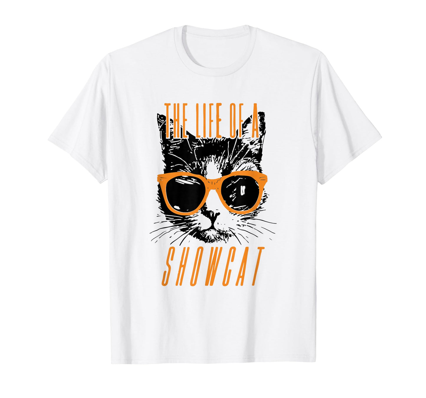 Funny Cat Lover The Life of A Showcat Cute Orange Girl Women T-Shirt