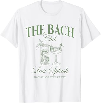 The Bach Club Last Splash Bachelorette Beach Bridal T-Shirt