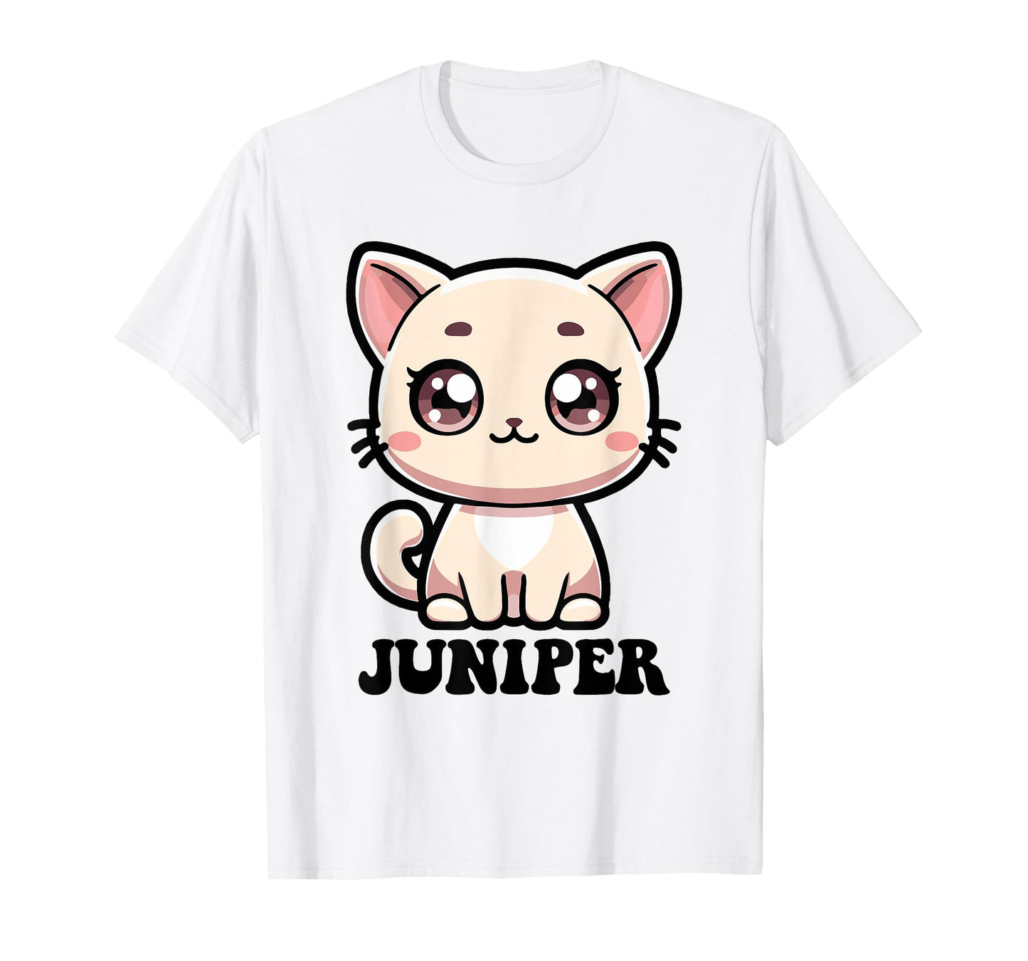 Juniper Cute Kitty Cat Design for Girls Name Juniper T-Shirt