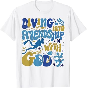 Diving Into Friendship With God Underwater Scuba VBS 2024 T-Shirt
