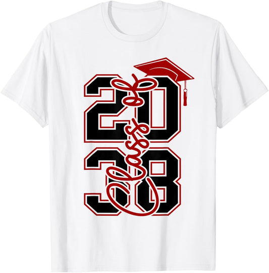 Class Of 2038 Grow With Me Funny Kindergarten Back To School Tee by TeeBrew