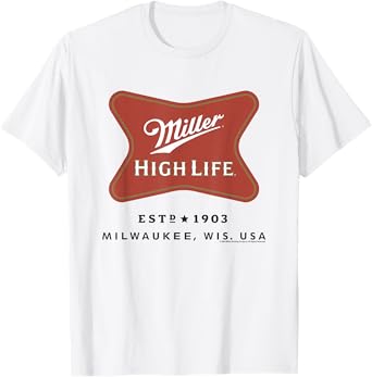 Miller High Life Est. 1903 Milwaukee Wis. USA Vintage T-Shirt