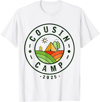 Cousin Camp 2025 Camping Tribe Summer Vacation T-Shirt