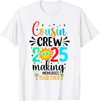 Cousin crew 2025 Summer Vacation Beach Family Trips Matching T-Shirt