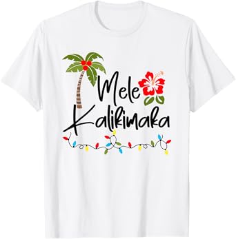 Mele Kalikimaka Tropical Christmas Hawaiian Xmas T-Shirt