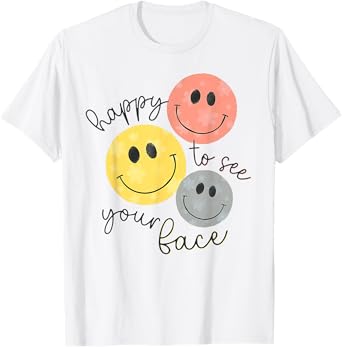 Happy To See Your Face Teacher Disco Ball Back To School T-Shirt