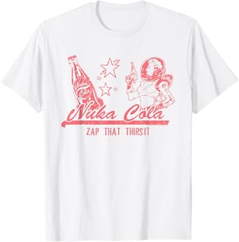 Fallout Video Game Zap That Thirst Nuka Cola Vintage Ad T-Shirt