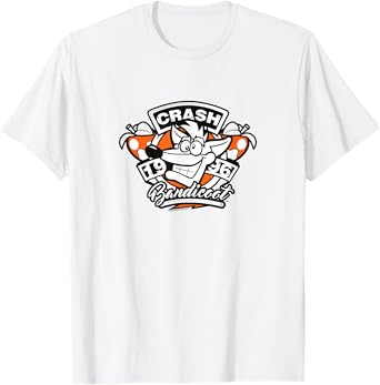 Crash Bandicoot Retro Vintage 1996 Crash Wumpa Fruit Badge T-Shirt