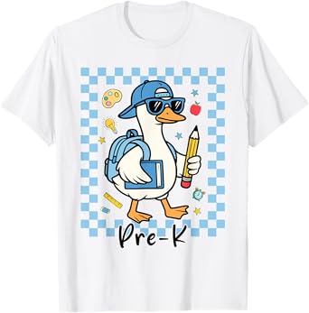 Pre-K Back To School Goose Pre-K Boys Students T-Shirt