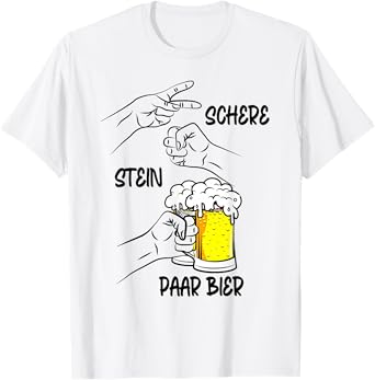 Pair of Beer Scissors Stone Beer Pong Beer Pong Fun T-Shirt