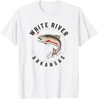 White River Arkansas Fishing Fisherman T-Shirt