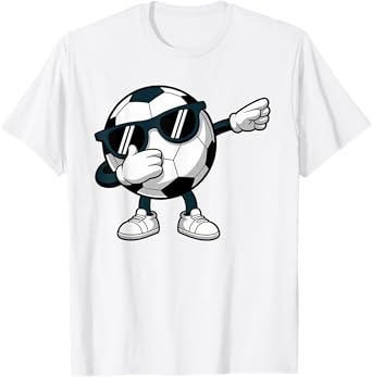 Dabbing Soccer Ball Soccer Team Soccer Players Men Boys Kids T-Shirt