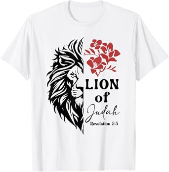 Jesus Lion Of Judah Faith God Christians T-Shirt