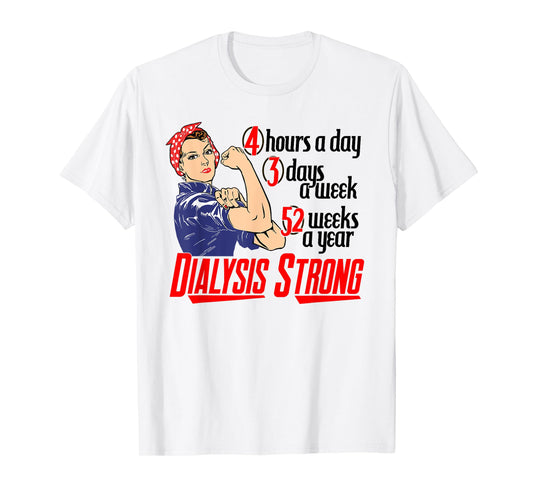 Dialysis Strong a Vintage and Retro Women's Dialysis Patient T-Shirt