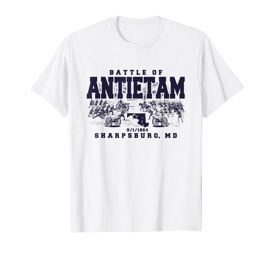 Civil War History The Battle Of Antietam Sharpsburg MD 1864 T-Shirt