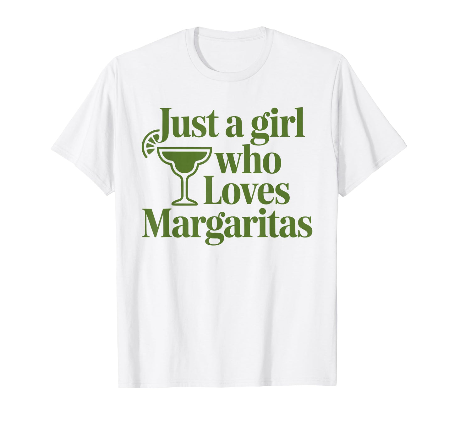 Just A Girl Who Loves Margaritas Funny Summer Vacation T-Shirt