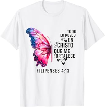 Camiseta Cristiana Para Mujer En Espanol Spanish Cristiano T-Shirt