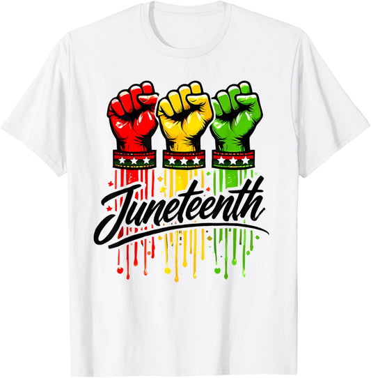 Juneteenth 1865 Freedom Day African June 19th Men Women Kids T-Shirt