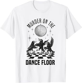 Funny Murder on the Dance Floor Witchy Crow Dark Academia T-Shirt