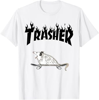 Opossum Skateboard Funny Trasher Possum Skater Men Women Kid T-Shirt