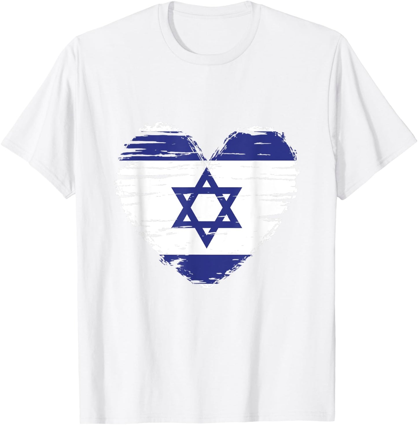 Israel Heart Israeli Flag Israeli Pride T-Shirt