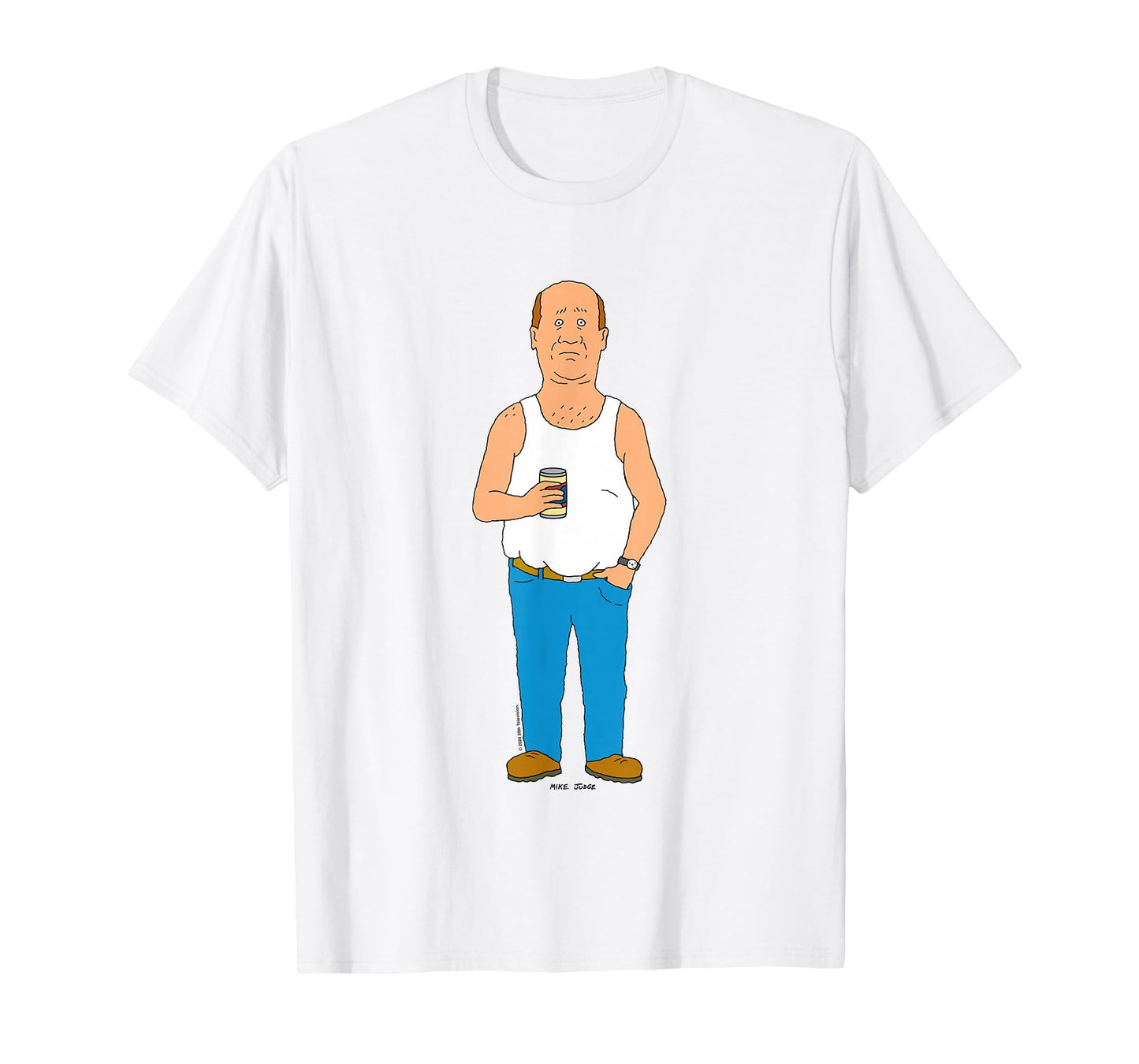 King Of The Hill Iconic Bill Dauterive Big Chest Portrait T-Shirt