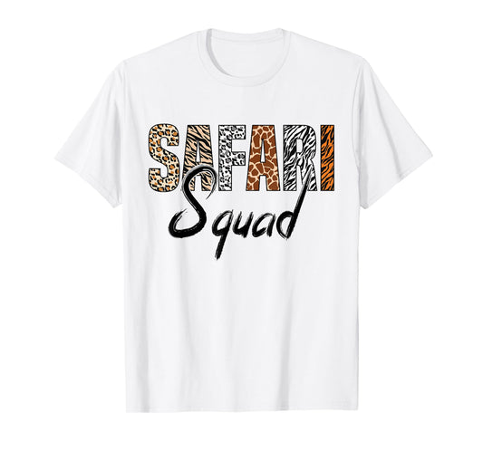Safari Squad Safari Animals Wildlife Matching Family Zoo T-Shirt