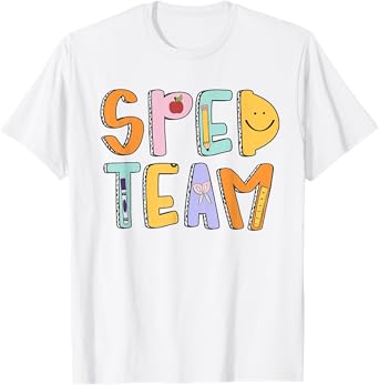 Women Special Education Teacher Back To School SPED Team T-Shirt