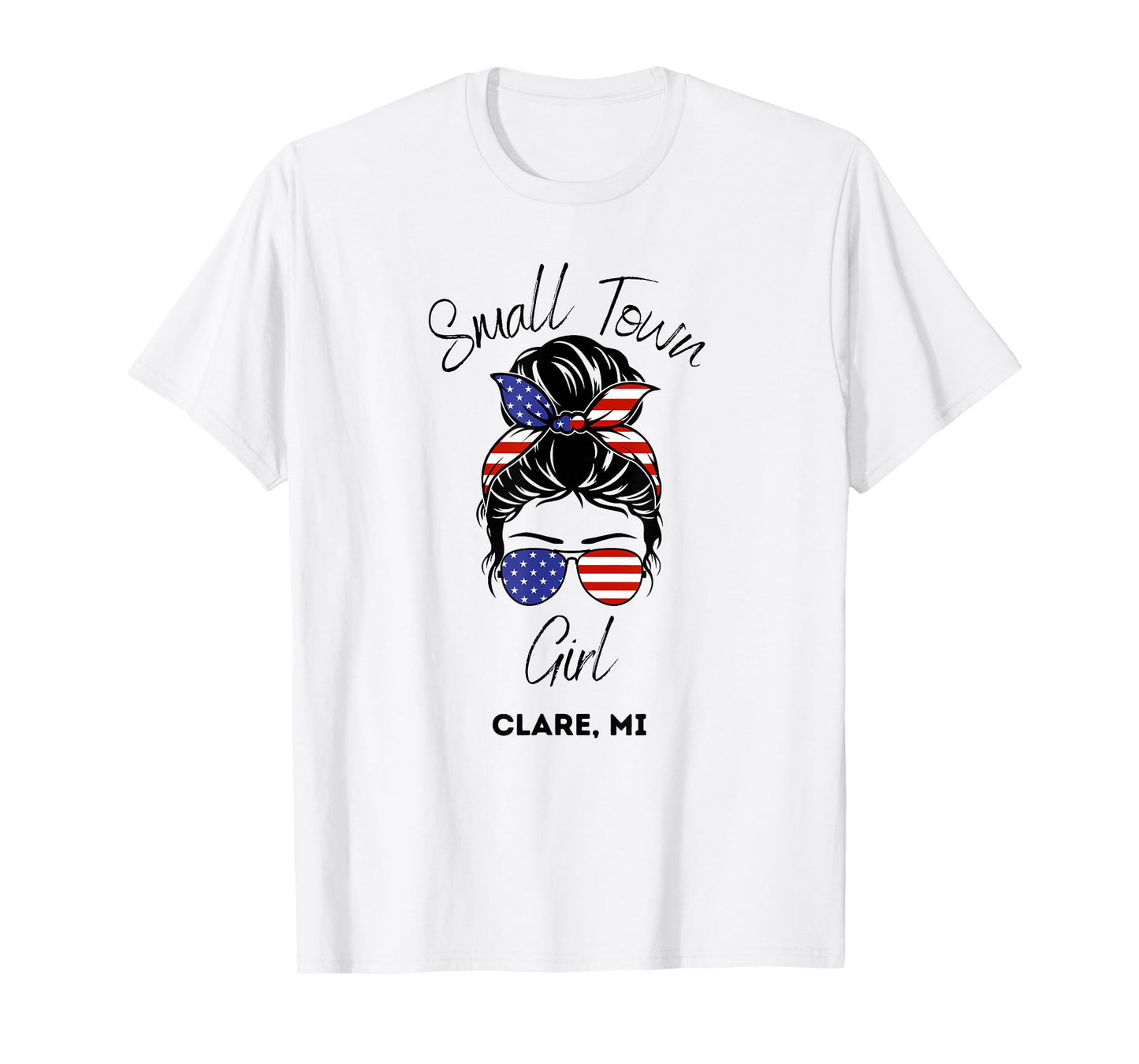 Fife Life Clare Michigan MI Girl Up North T-Shirt
