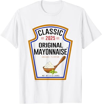 Mayonnaise DIY Halloween Costume Matching Funny Group Mayo T-Shirt