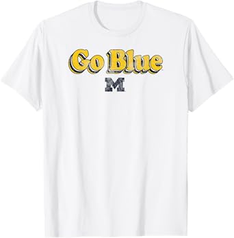 Michigan Wolverines Vintage Go Blue Officially Licensed T-Shirt