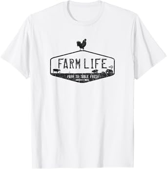 FARM LIFE T-SHIRT, LIVESTOCK DISTRESSED GRAPHIC T-Shirt