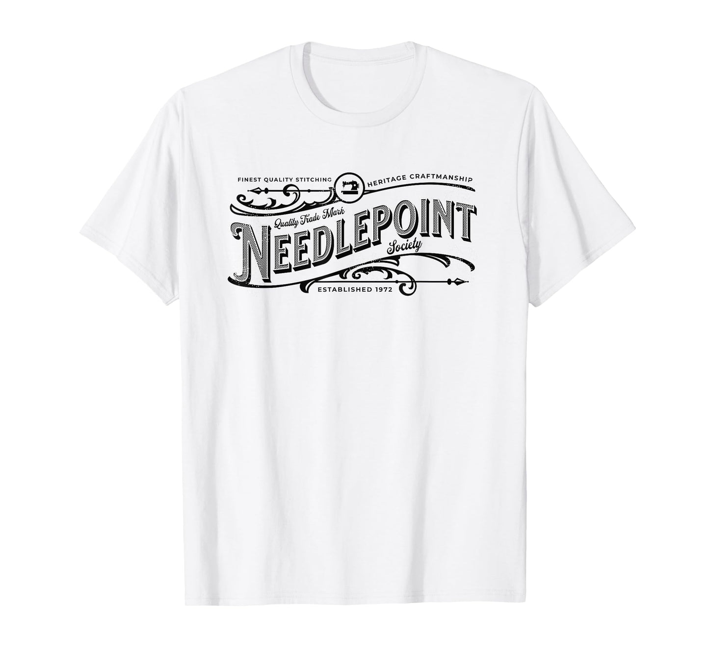 Needlepoint Vintage Style T-Shirt