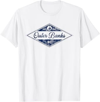 Vintage Outer Banks Est 1587 OBX North Carolina NC Boating T-Shirt