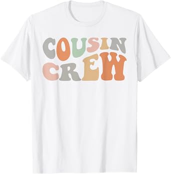 Cousin Crew Shirt Adults Kids Matching Cousin Squad Boy Girl T-Shirt