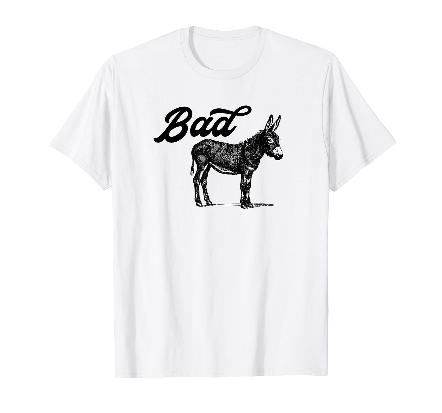 Bad Ass Vintage Distressed Retro Donkey Mule Burro T-Shirt