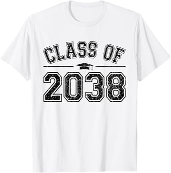 Preschool Class of 2038 Grow With Me Graduation 2038 Vintage T-Shirt