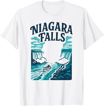 Niagara Falls Waterfall The Falls Souvenir Gift Vacation Tee T-Shirt
