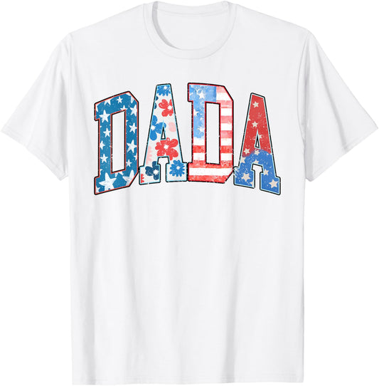 Mama Dada Mini 4th Of July American Family Matching Tees T-shirt