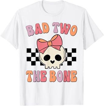 Bad Two the Bone Birthday 2 Years Old Birthday Kid Girl T-Shirt