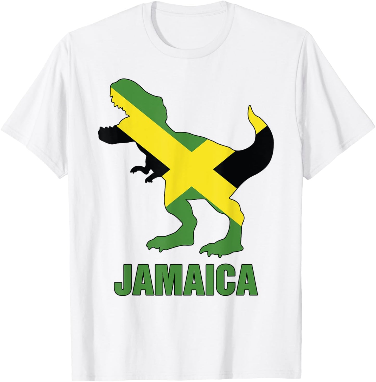 Jamaica-Shirt Boys T-Rex Jamaican Flag Toddler Kids T-Shirt