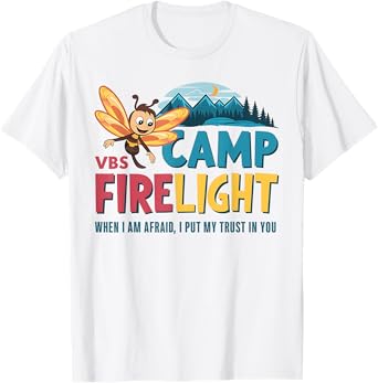 Camp Firelight VBS Camp Vacation Bible School Firework 2025 T-Shirt
